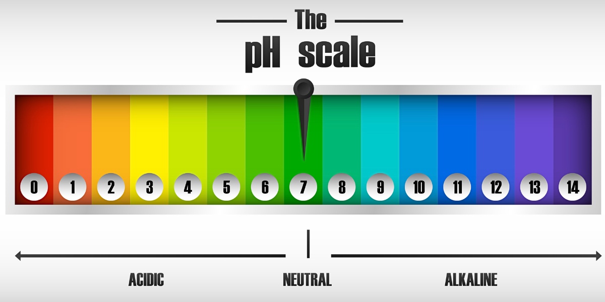 pH scale diagram